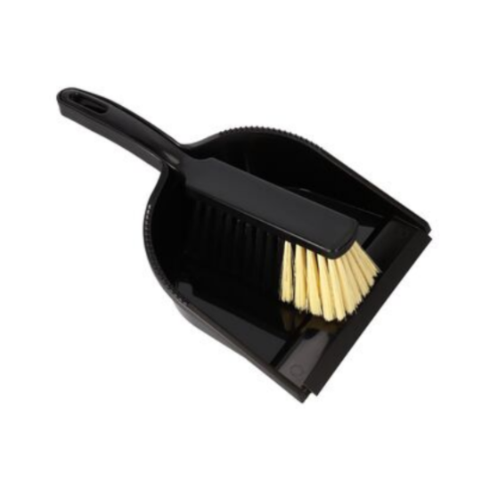 Bild von Kehrgarnitur PROFI – Kehrschaufel mit Lippe & Handfeger – anthrazit